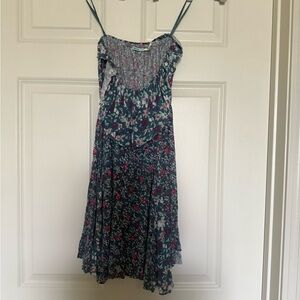 NWOT - Kimchi Blue Asymmetrical Floral Strapless Dress